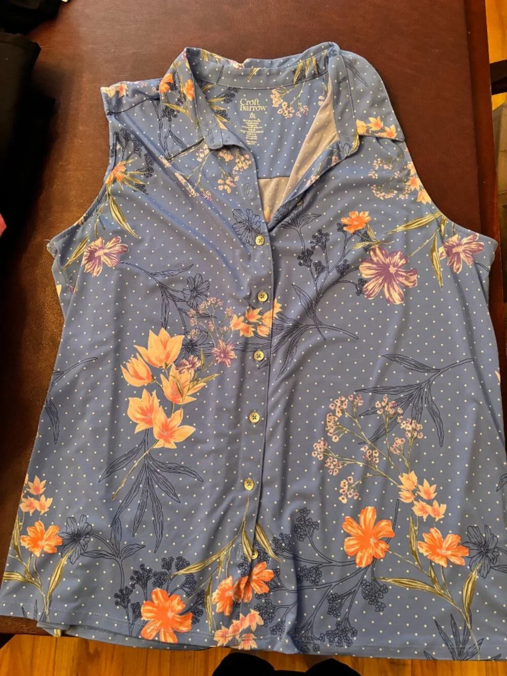 3 XXL Ladies sleeveless blouses - Picture 1 of 5